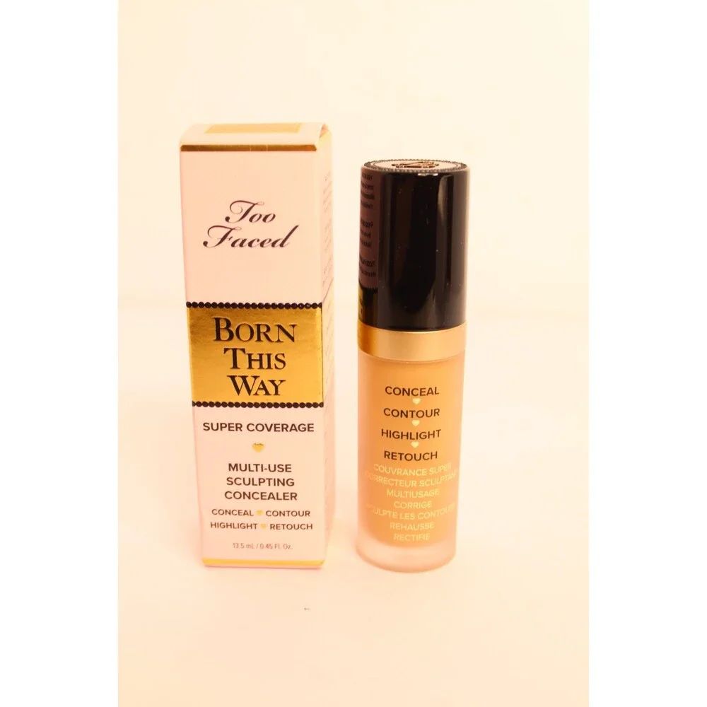 Too Faced Born‎ This Way Golden Super Coverage Multi-Use Concealer 0.50 oz NIB